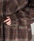 フード付き チェックシャツ チュニック