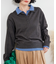 配色 レイヤードポロニット