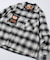 別注 フランネル クロップド ロングスリーブ ワークチェックシャツ