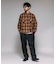別注 フランネル クロップド ロングスリーブ ワークチェックシャツ