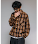 別注 フランネル クロップド ロングスリーブ ワークチェックシャツ