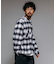 別注 フランネル クロップド ロングスリーブ ワークチェックシャツ