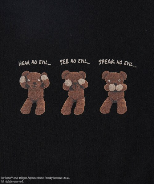 Mr. Bean/Teddy Sweat テディ デザインクルーネックスウェット Mr. Bean/ミスタ―ビーン Teddy Sweat / テディ デザインクルーネック
