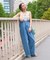 別注 サスペンダー付き ビッグ 2タック デニムパンツ＜セットアップ対応＞