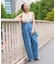 別注 サスペンダー付き ビッグ 2タック デニムパンツ＜セットアップ対応＞