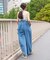 別注 サスペンダー付き ビッグ 2タック デニムパンツ＜セットアップ対応＞