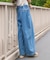 別注 サスペンダー付き ビッグ 2タック デニムパンツ＜セットアップ対応＞
