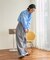 別注 サスペンダー付き ビッグ 2タック デニムパンツ＜セットアップ対応＞