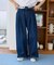 別注 サスペンダー付き ビッグ 2タック デニムパンツ＜セットアップ対応＞