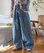 別注 サスペンダー付き ビッグ 2タック デニムパンツ＜セットアップ対応＞