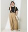 別注 サスペンダー付き ビッグ 2タック ツイルパンツ＜セットアップ対応＞