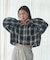 オンブレ チェックシャツ