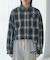 オンブレ チェックシャツ