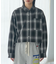 オンブレ チェックシャツ