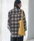 オンブレ シアー チェックシャツ