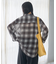 オンブレ シアー チェックシャツ