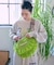 ＜再入荷＞別注 メッシュ フリル ラウンド ショルダーバッグ