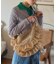 ＜再入荷＞別注 メッシュ フリル ラウンド ショルダーバッグ