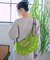 ＜再入荷＞別注 メッシュ フリル ラウンド ショルダーバッグ
