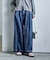 とろみ ワイドデニムパンツ＜セットアップ対応＞