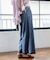 とろみ ワイドデニムパンツ＜セットアップ対応＞