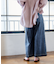 とろみ ワイドデニムパンツ＜セットアップ対応＞