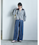 とろみ ワイドデニムパンツ＜セットアップ対応＞