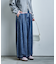 とろみ ワイドデニムパンツ＜セットアップ対応＞