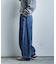 とろみ ワイドデニムパンツ＜セットアップ対応＞