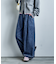 とろみ ワイドデニムパンツ＜セットアップ対応＞