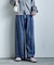 とろみ ワイドデニムパンツ＜セットアップ対応＞