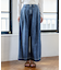 とろみ ワイドデニムパンツ＜セットアップ対応＞