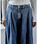 とろみ ワイドデニムパンツ＜セットアップ対応＞