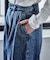 とろみ ワイドデニムパンツ＜セットアップ対応＞