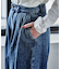 とろみ ワイドデニムパンツ＜セットアップ対応＞