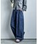 とろみ ワイドデニムパンツ＜セットアップ対応＞