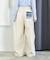 FIT MAGIC マーベルト タック ワイドパンツ