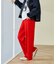 プリーツ プリントパンツ