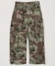 カーブシルエット リップストップ カモフラージュ柄 カーゴパンツ