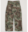 カーブシルエット リップストップ カモフラージュ柄 カーゴパンツ