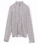 チェック ポコポコ 長袖ブラウス