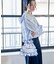 別注 配色ステッチ フラワー刺繍ショルダーバッグ