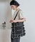 別注 配色フラワーステッチ フラワー刺繍 トートバッグ