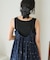 インド ラメドット刺繍 バックオープンキャミソール＜セットアップ対応＞