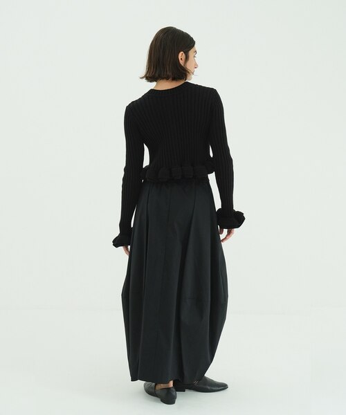 W FACE SHORT FRILLED KNIT TOPS｜フリークスストアの通販｜&mall