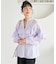 インドボイル フリルロングスリーブブラウス