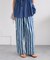 インド ストライププリント イージーパンツ