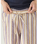 インド ストライププリント イージーパンツ