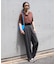 接触冷感/UVカット LINEN TOUCH タック イージーパンツ