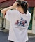 別注 シューズ バックプリント クルーネックTシャツ